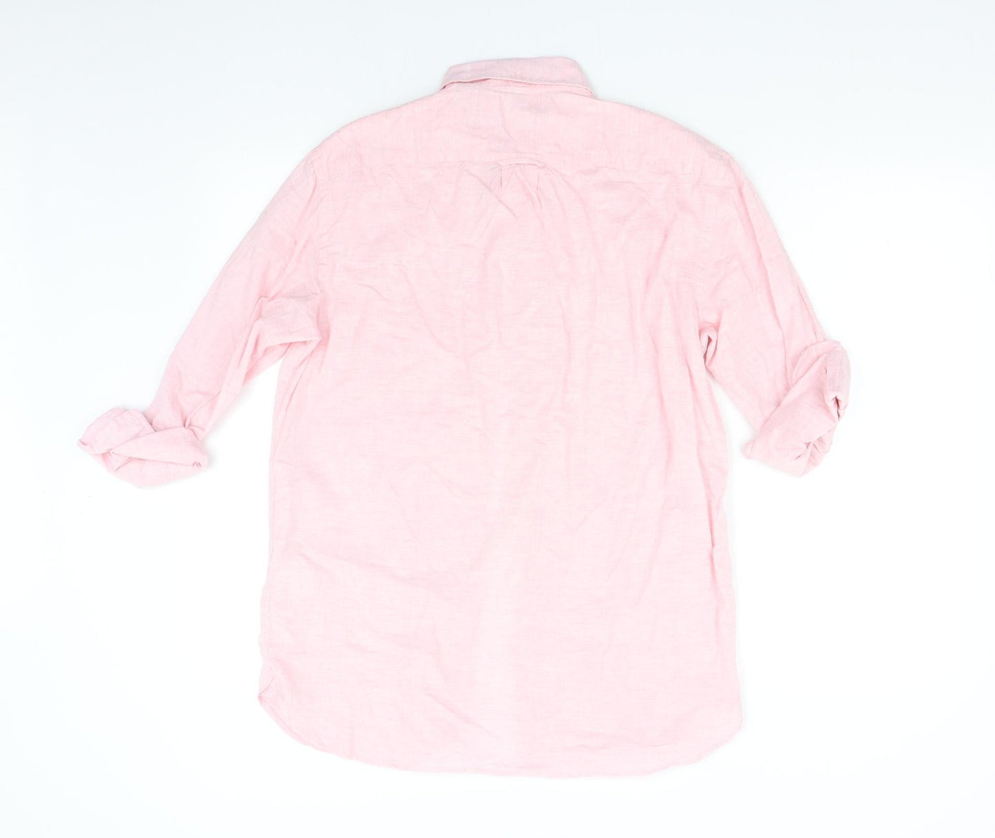 H&M Mens Pink    Button-Up Size S