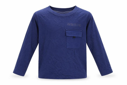 M&Co Girls Blue   Basic T-Shirt Size 4-5 Years