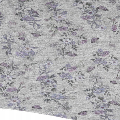 Debenhams Womens Grey Floral  Pullover Jumper Size 16