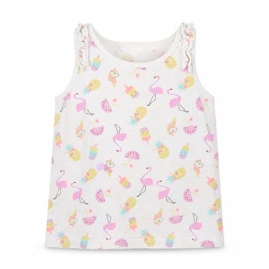 Matalan Girls White   Basic Tank Size 2 Years