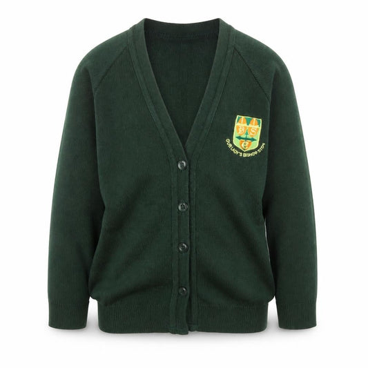 Rowlinson Courtelle Girls Green   Cardigan Jumper Size 10 Years