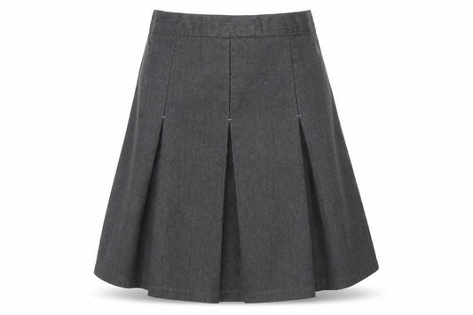 Marks & Spencer Girls Grey   Pleated Skirt Size 8 Years
