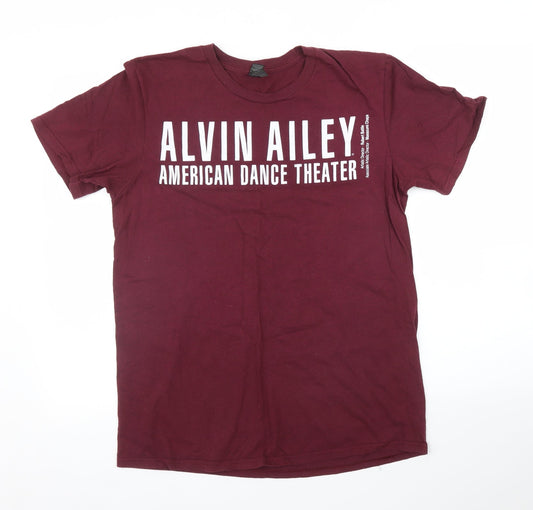 Anvil Mens Purple    T-Shirt Size M