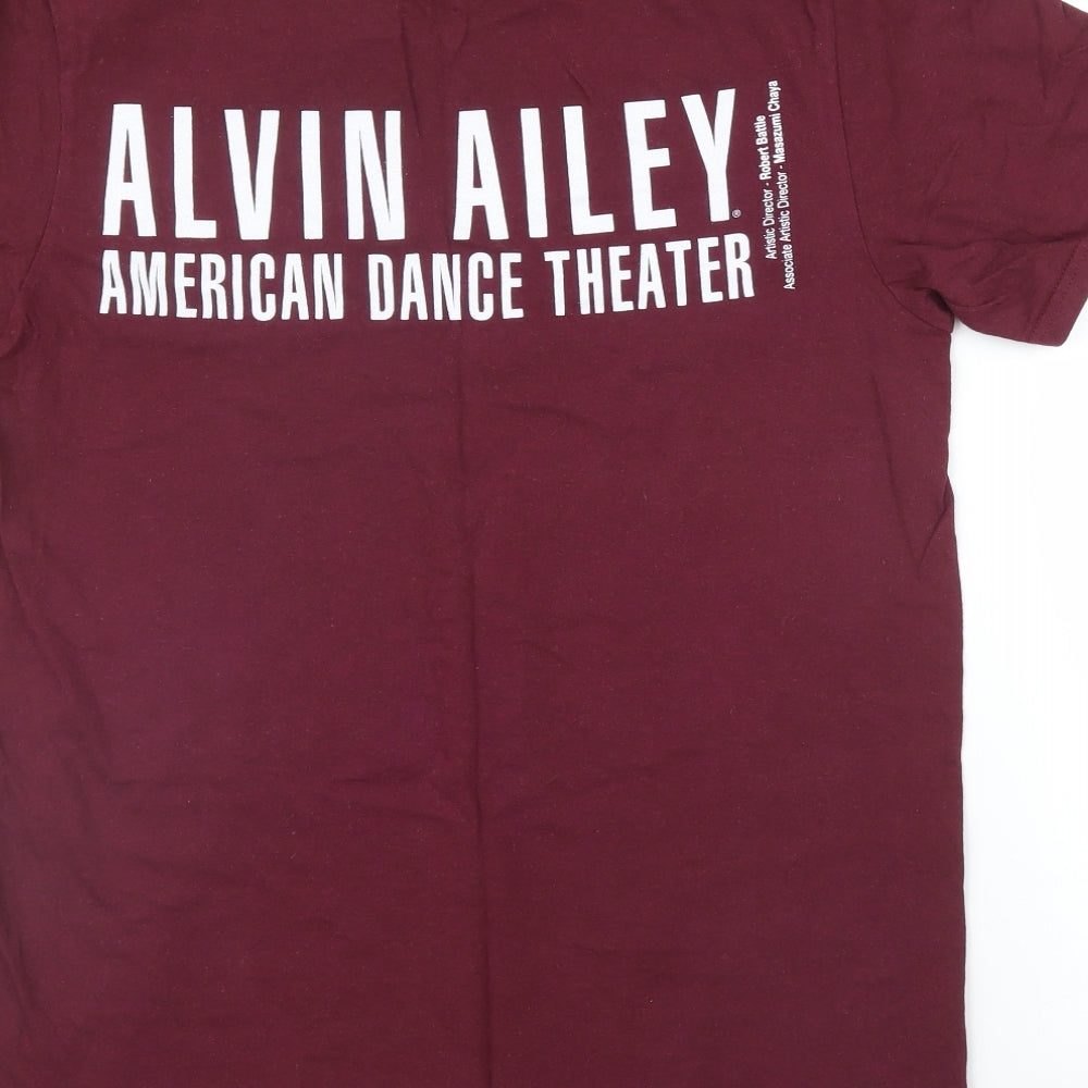 Anvil Mens Purple    T-Shirt Size M