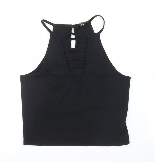 Select Womens Black   Camisole Blouse Size 8