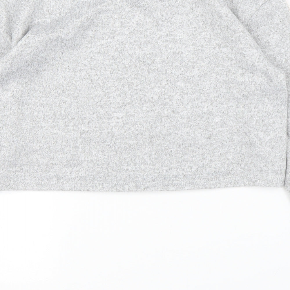 Preworn Girls Grey   Pullover Jumper Size 9 Years