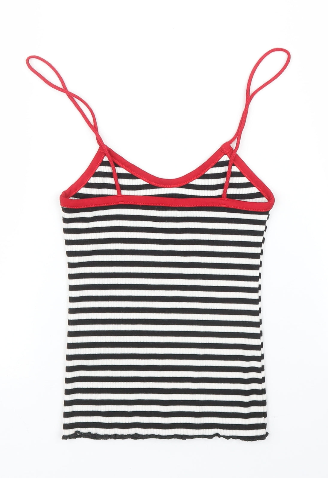 Topshop Womens Black Striped  Camisole Blouse Size 6
