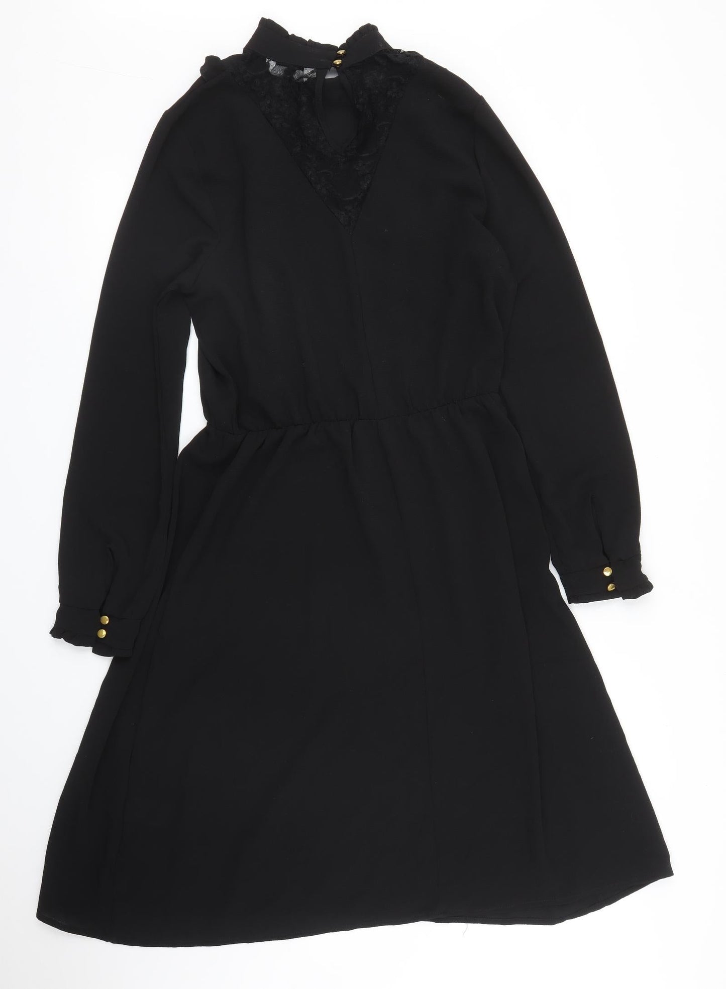 Peacocks Womens Black   A-Line  Size 10
