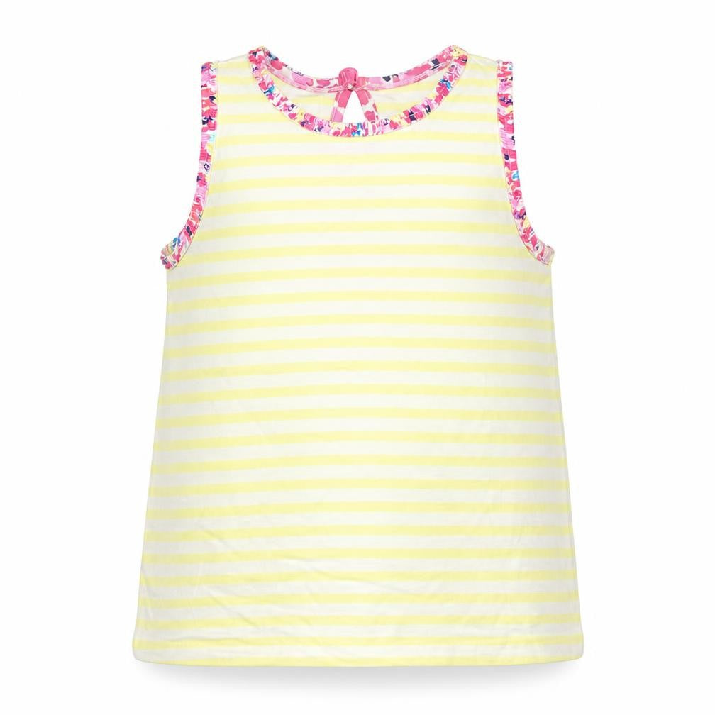 Matalan Girls Yellow Striped  Basic Blouse Size 4 Years