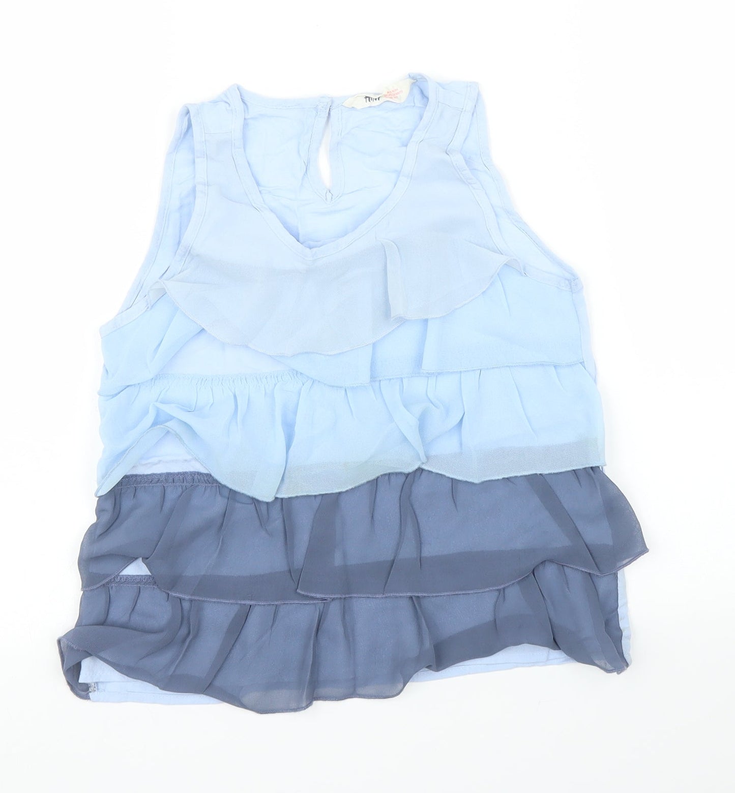 H&M Girls Blue   Basic Blouse Size 10 Years
