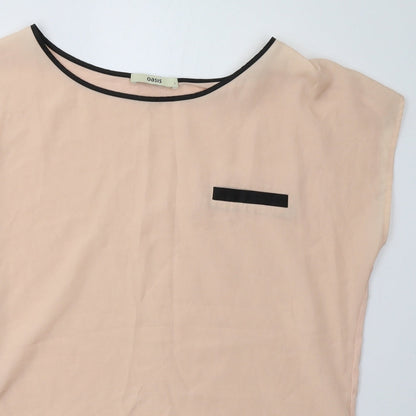 Preloved Oasis Womens Pink   Basic Blouse Size L - Detail