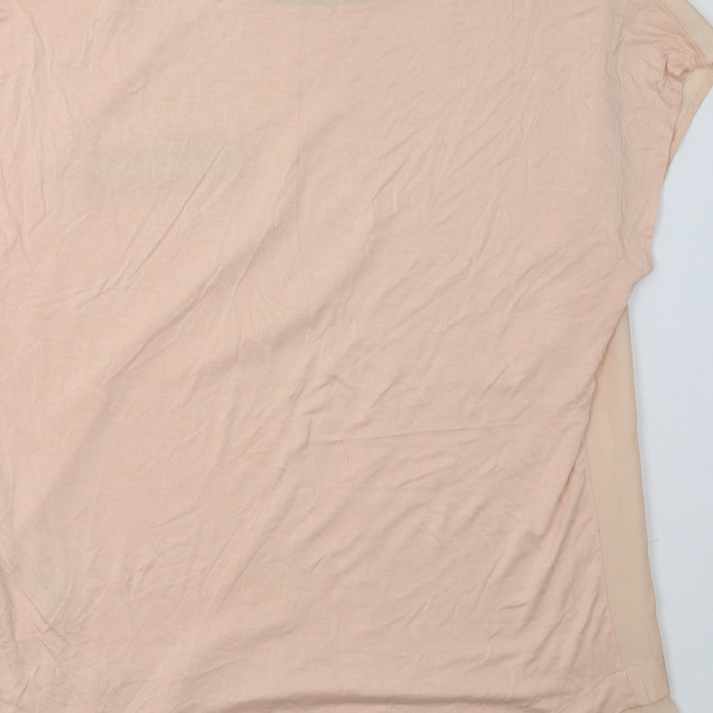 Oasis Womens Pink   Basic Blouse Size L