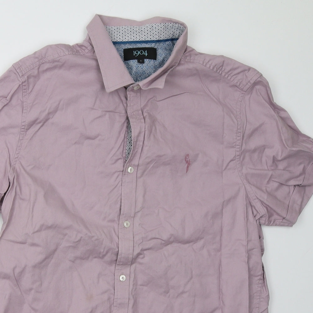 1904 Mens Purple    Polo Size L