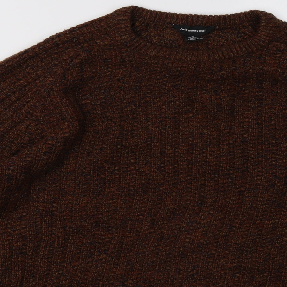 Primark Mens Brown  Knit Pullover Sweatshirt Size M