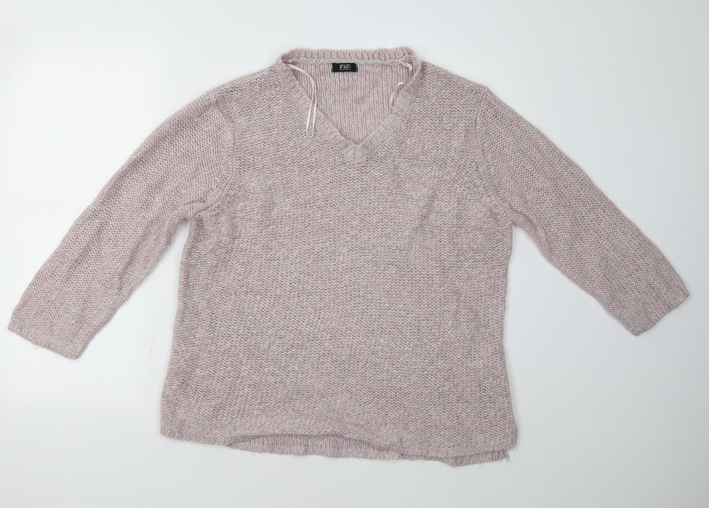 F&F Womens Pink   Pullover Sweatshirt Size 16