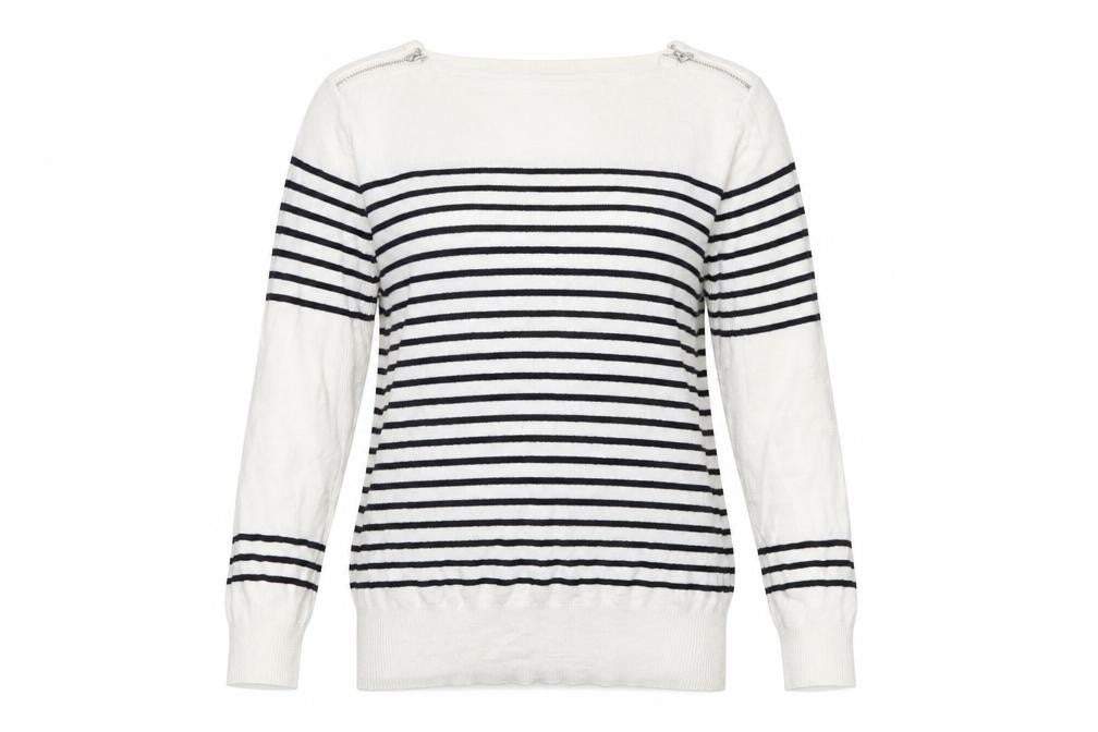 Debenhams Womens Blue Striped  Pullover Sweatshirt Size 14