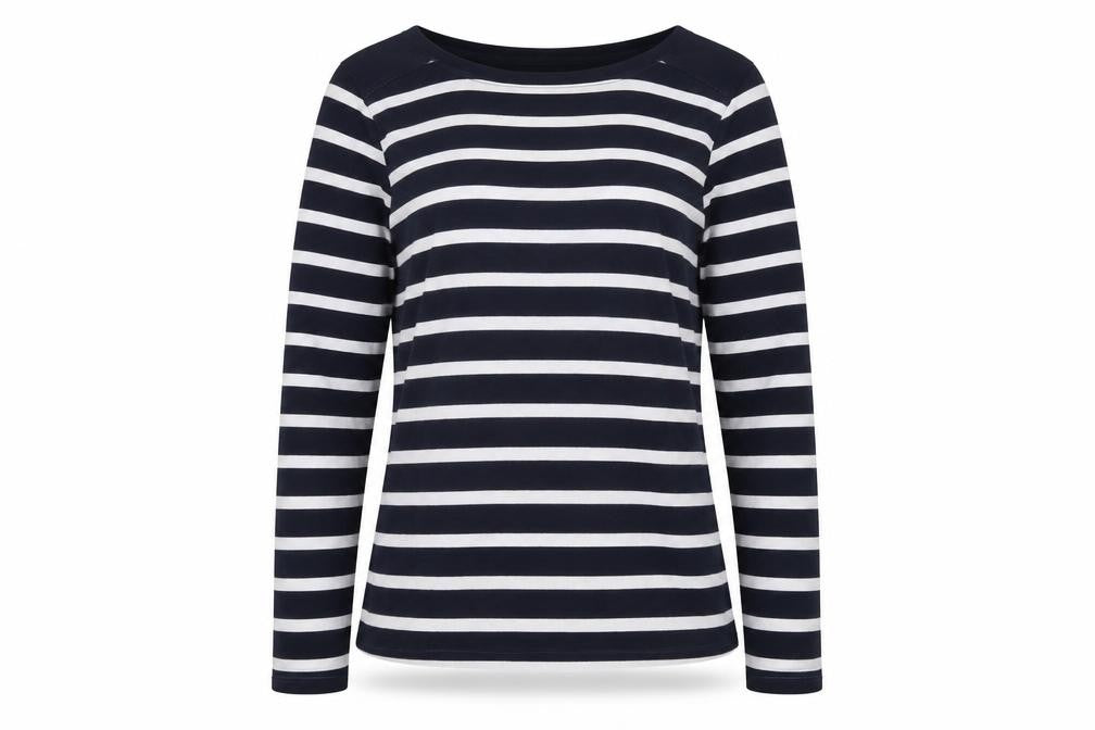 NEXT Womens Blue Striped  Pullover Sweatshirt Size 8