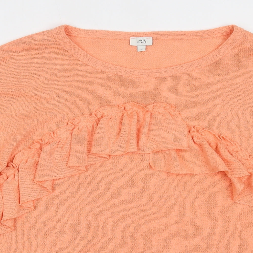 River Island Womens Orange   Basic Blouse Size 10