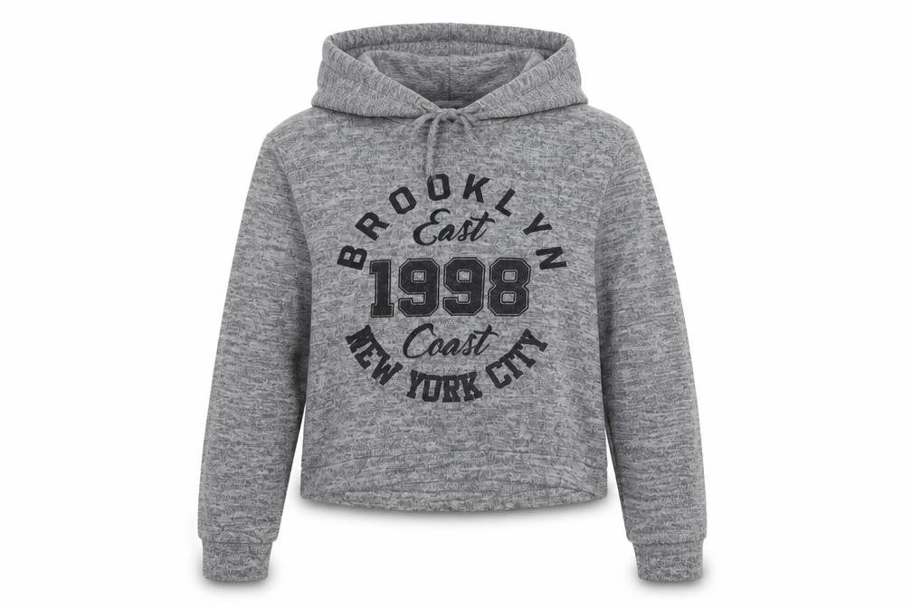 New Look Girls Grey   Pullover Hoodie Size 10-11 Years