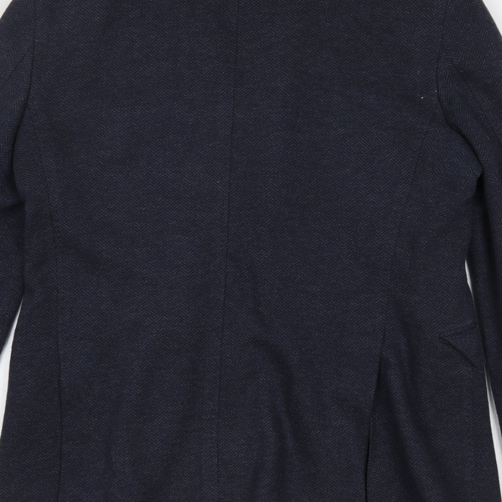 Preworn Mens Blue   Jacket Suit Jacket Size 40