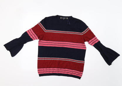 Principles Womens Multicoloured Striped  Pullover Jumper Size 14