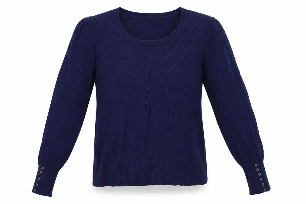 Marks & Spencer Womens Black   Henley Jumper Size 16