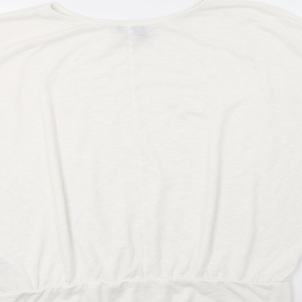 New Look Womens White   Basic Blouse Size L