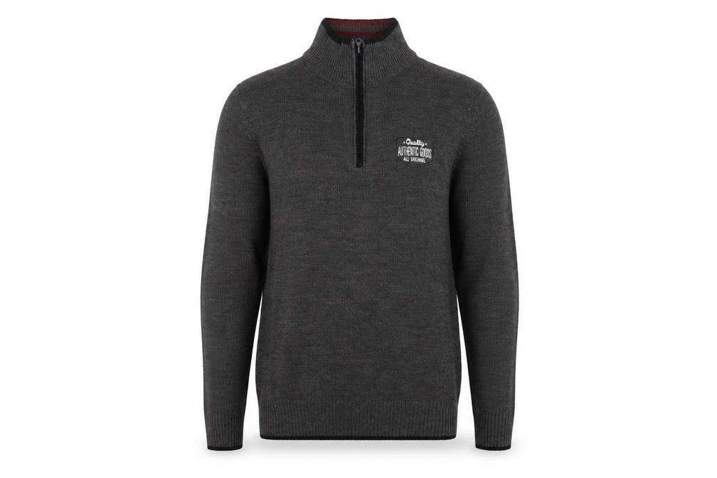 Norsons Mens Grey   Henley Jumper Size M