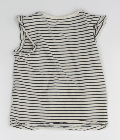 George Girls Multicoloured Striped  Basic T-Shirt Size 2-3 Years