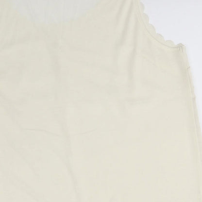 H&M Womens Ivory   Basic Blouse Size L