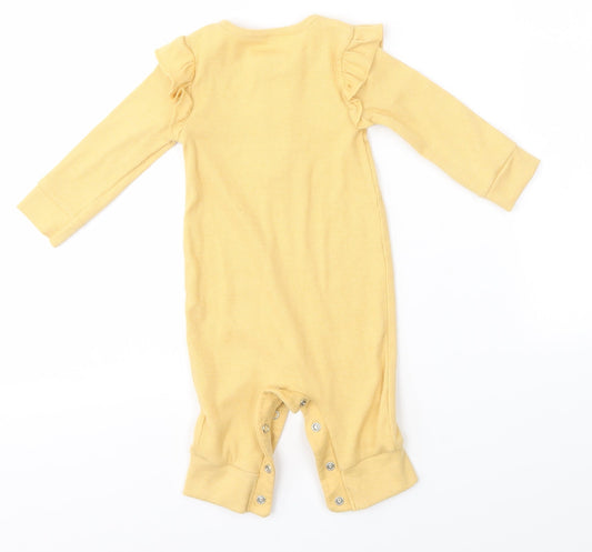 George Baby Yellow   Babygrow One-Piece Size 3-6 Months