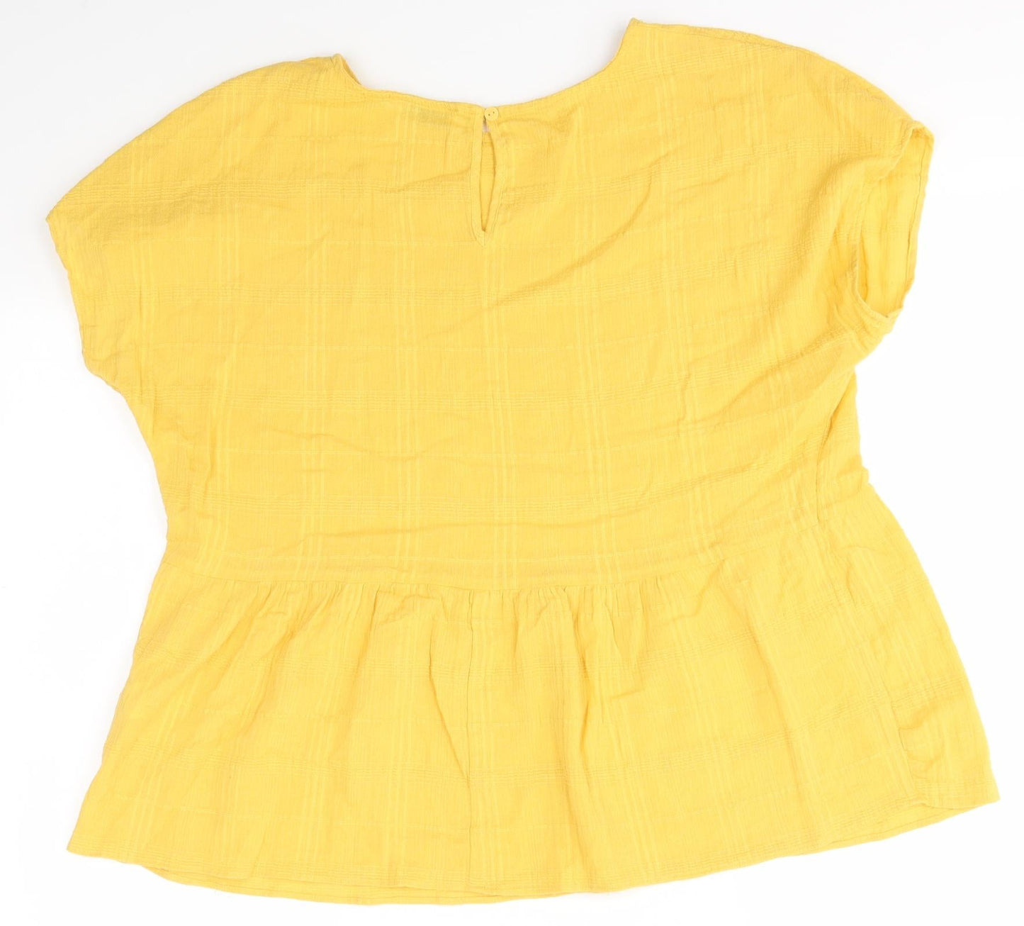 Matalan Womens Yellow   Basic Blouse Size 14