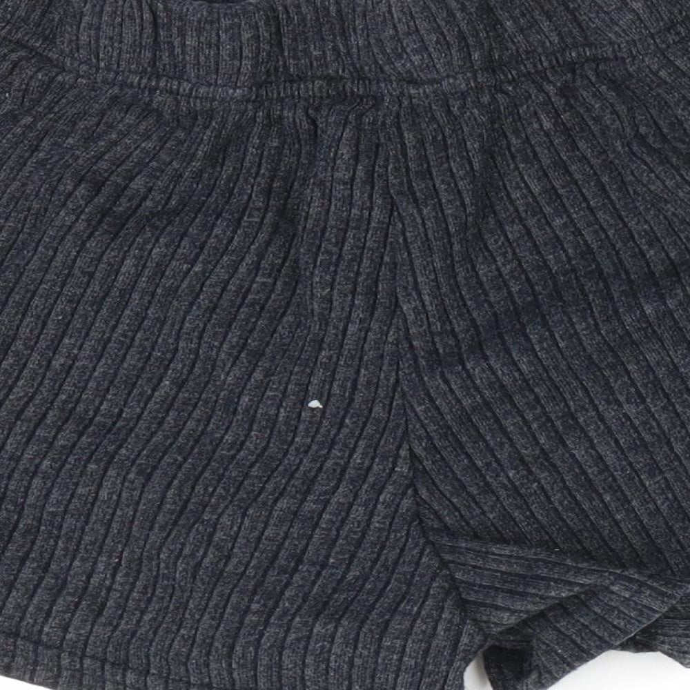 New Look Womens Grey   Paperbag Shorts Size S