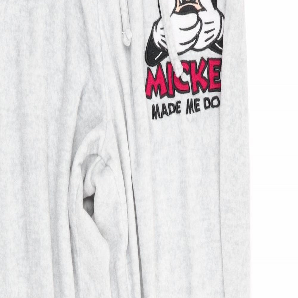 Love to Lounge Womens Grey Solid   Pyjama Pants Size S  - Mickey made me do it!