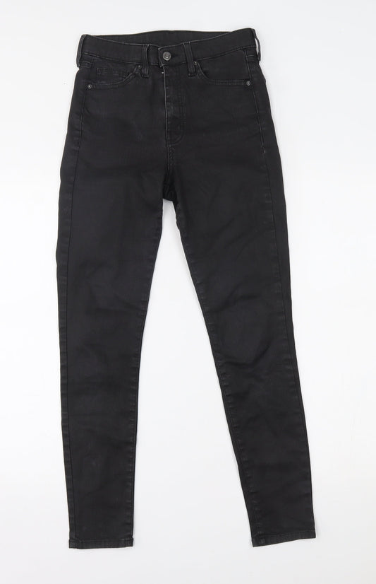 Topshop Womens Black   Skinny Jeans Size 28 in L32 in -
