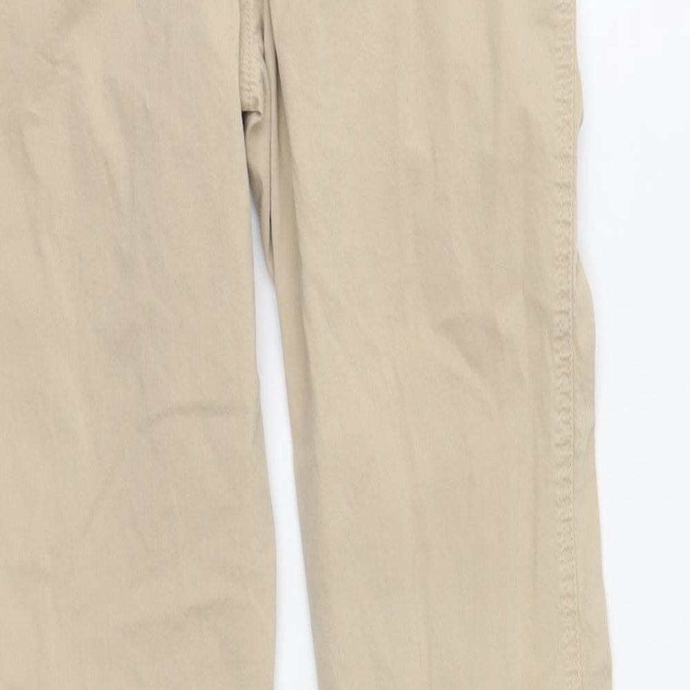 Spirit Womens Beige   Chino Trousers Size 8 L27 in