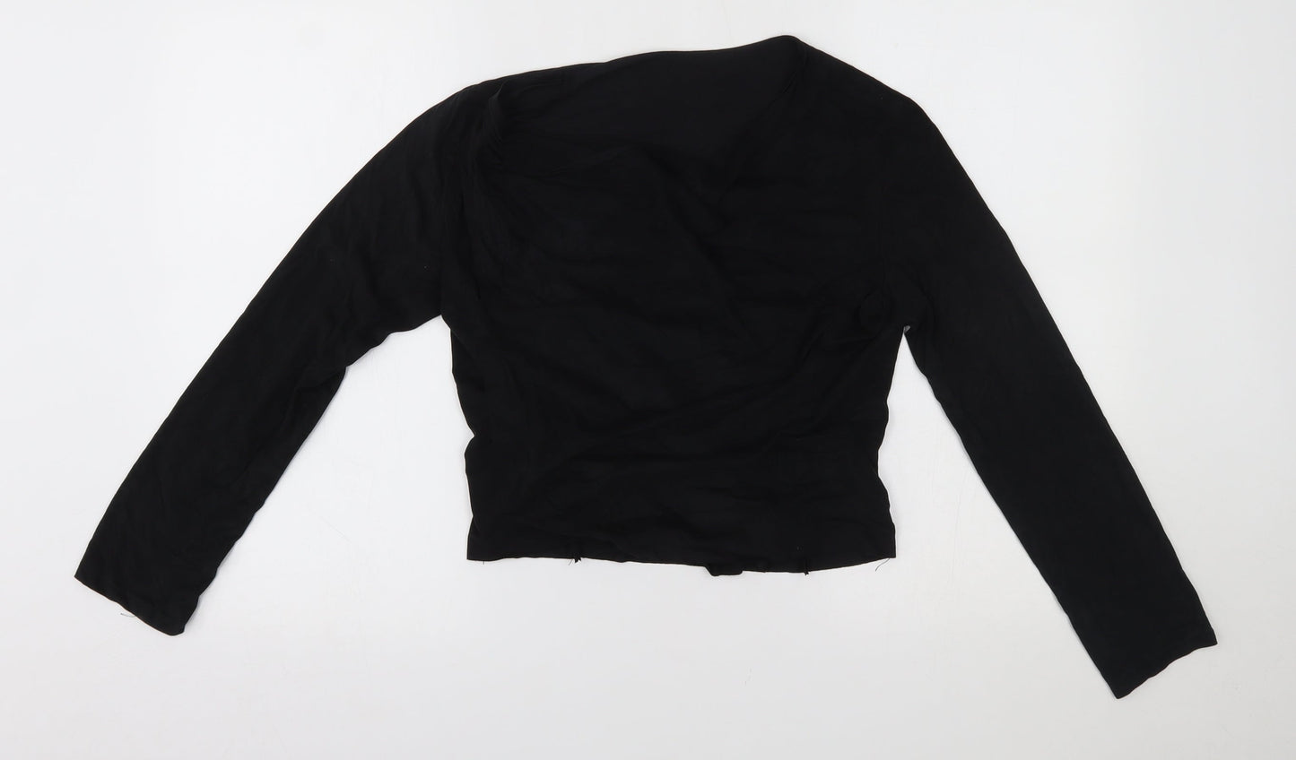Preworn Womens Black   Wrap Jumper One Size
