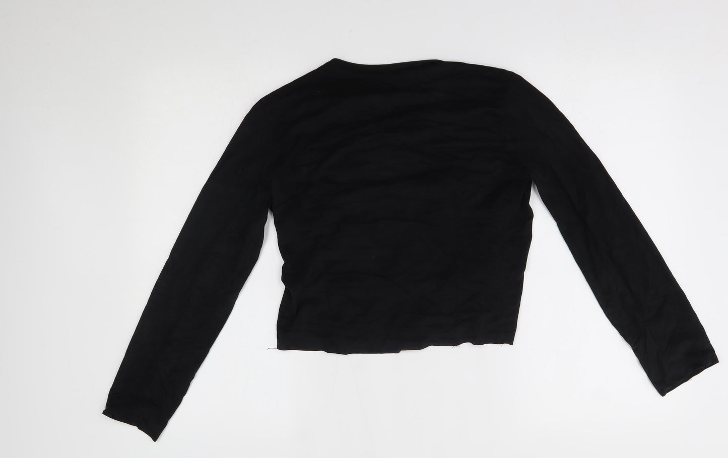 Preworn Womens Black   Wrap Jumper One Size