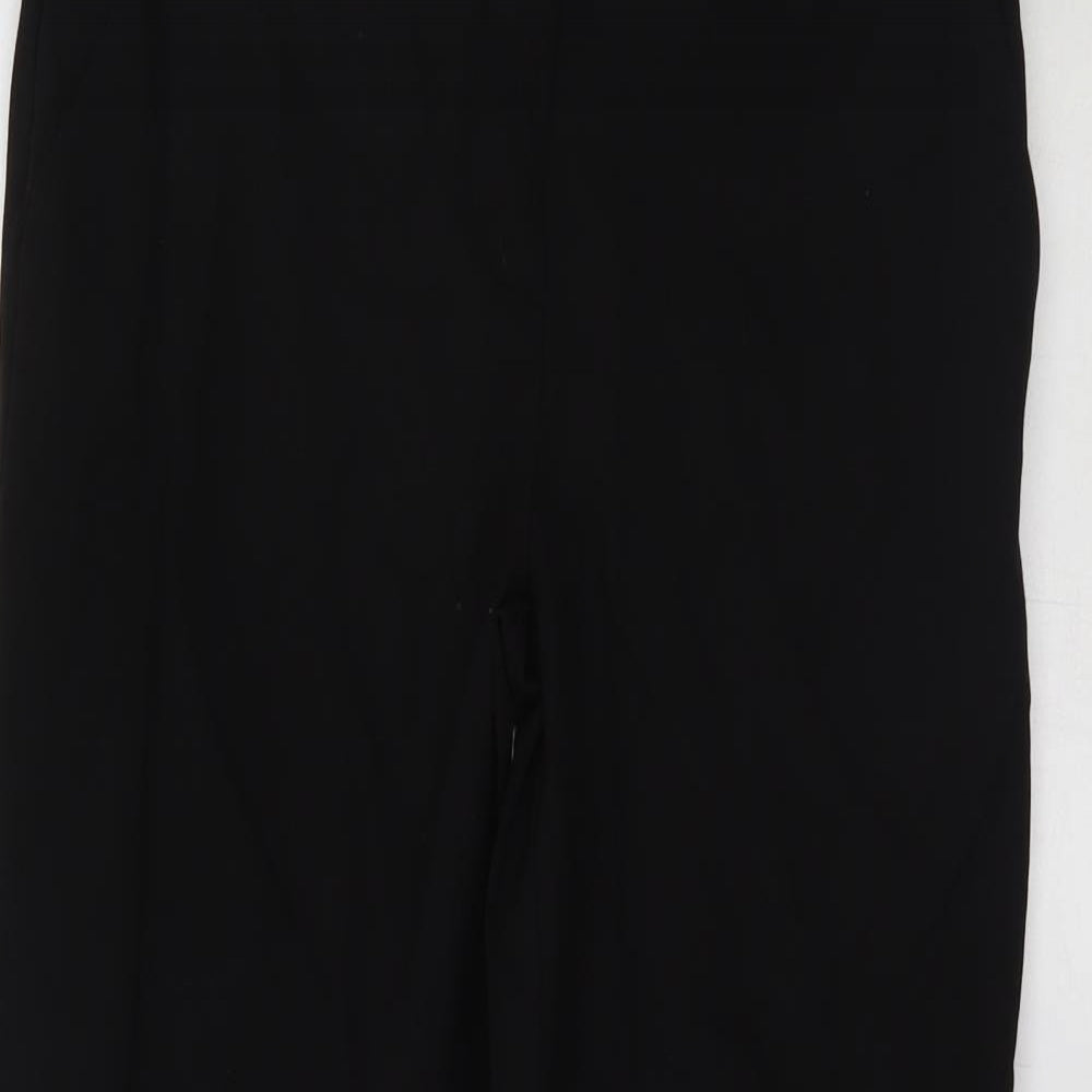 Papaya Womens Black   Trousers  Size 10 L26 in