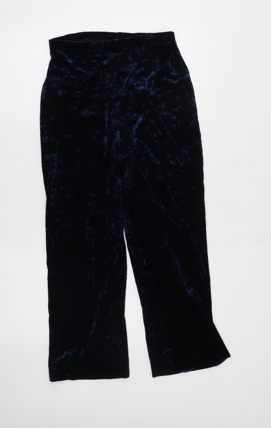 M&S Womens Blue   Trousers  Size 12 L25 in