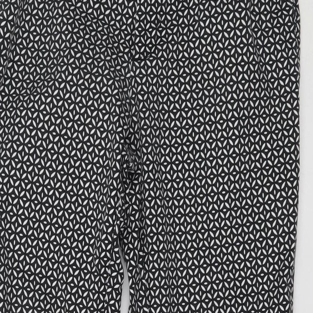 Esprit Womens Grey Geometric  Trousers  Size 8 L26 in -