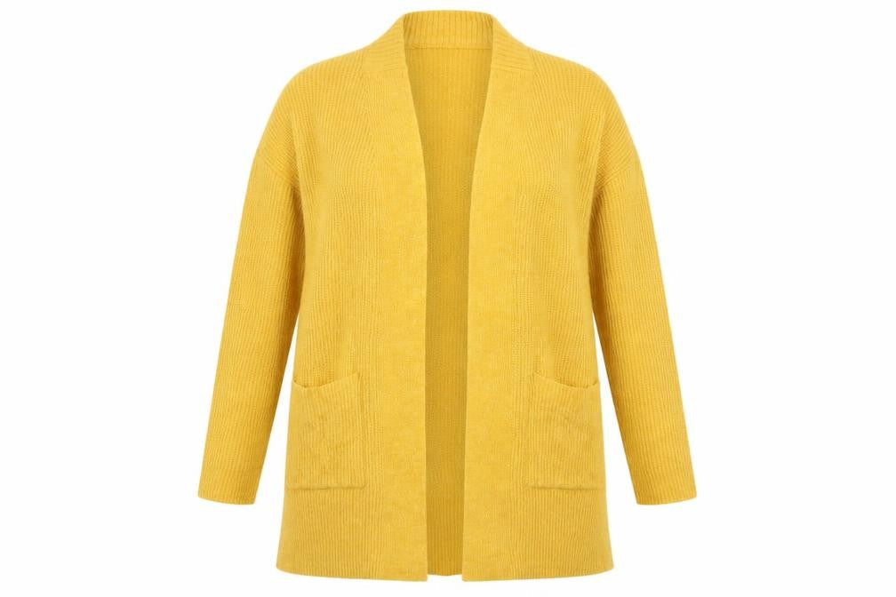 Avenue Womens Yellow   Cardigan Jumper Size 8