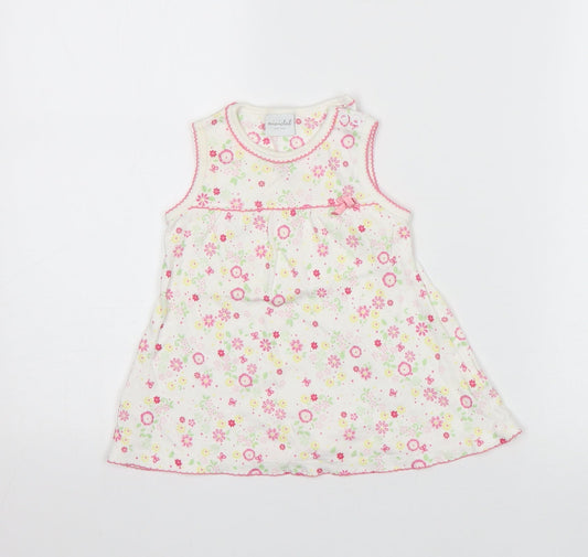 Miniclub Girls Multicoloured Floral  A-Line  Size 3-6 Months