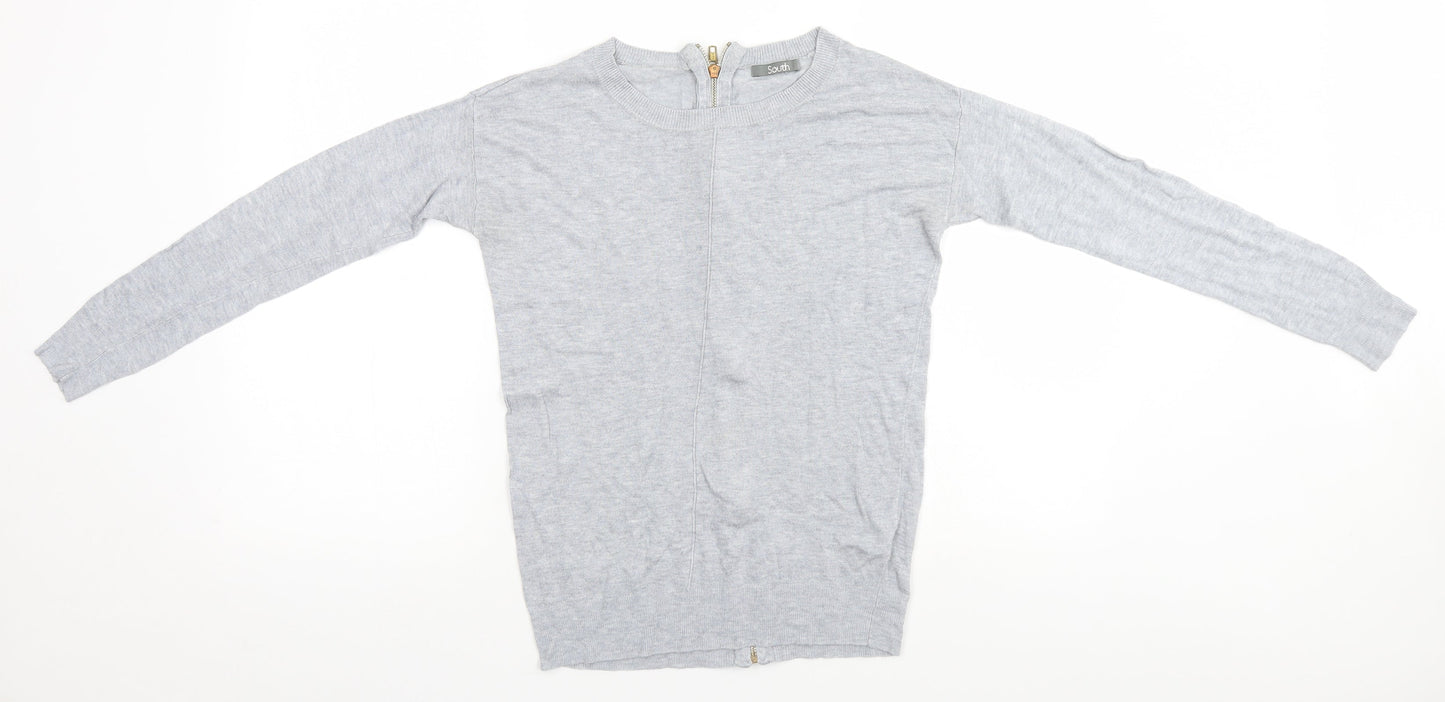 South Womens Grey   Full Zip Jumper Size 8