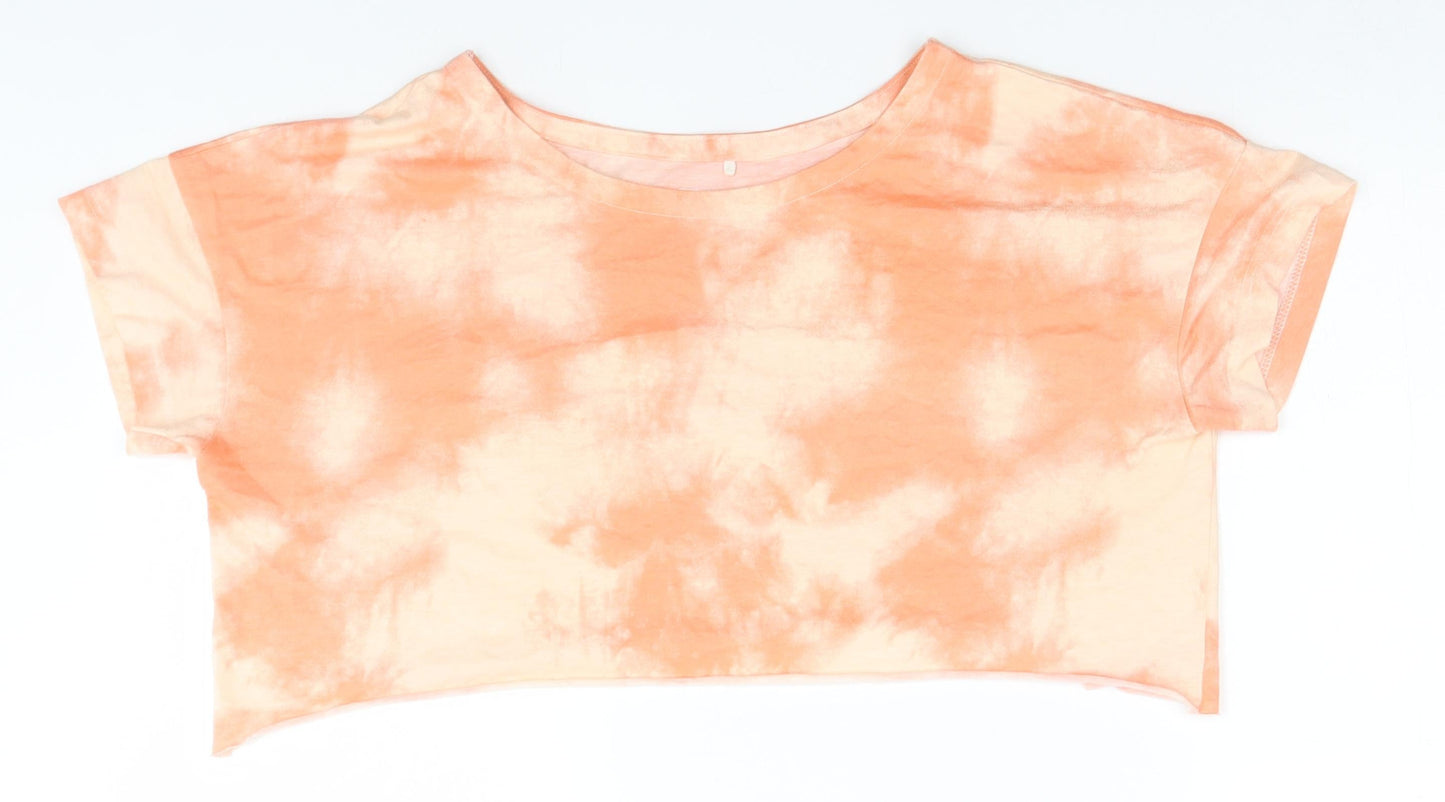 NEXT Womens Orange   Basic T-Shirt Size 10
