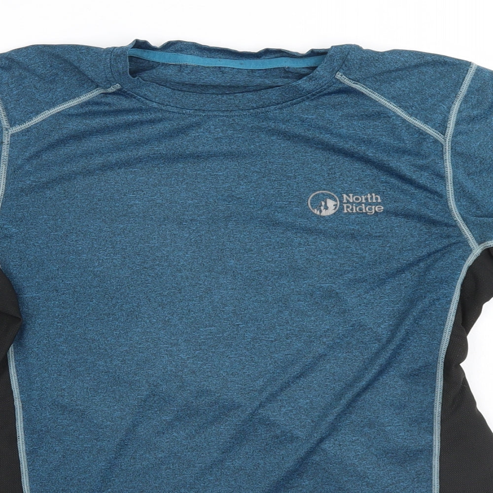 North Ridge Mens Blue   Basic T-Shirt