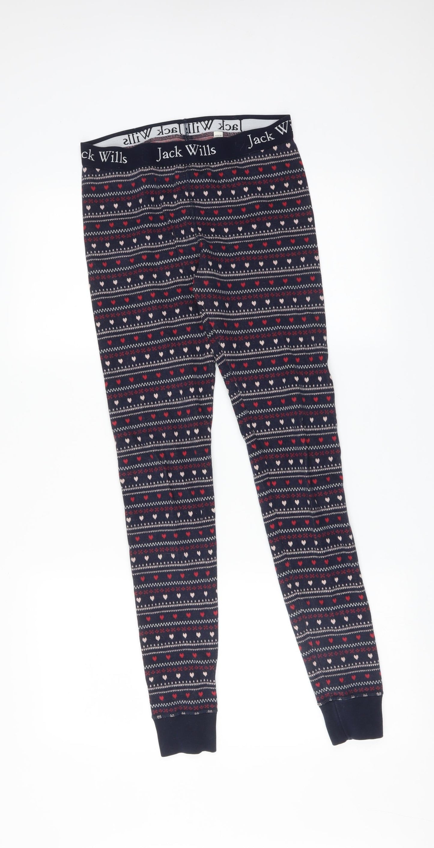 Jack Wills Womens Multicoloured Fair Isle   Pyjama Pants Size 8