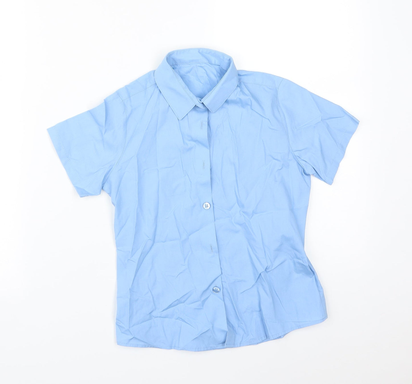 George Boys Blue   Basic Button-Up Size 7-8 Years