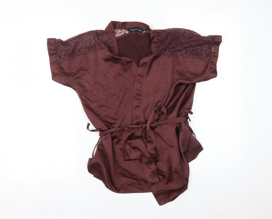 Autograph Womens Purple Solid   Robe Size 12