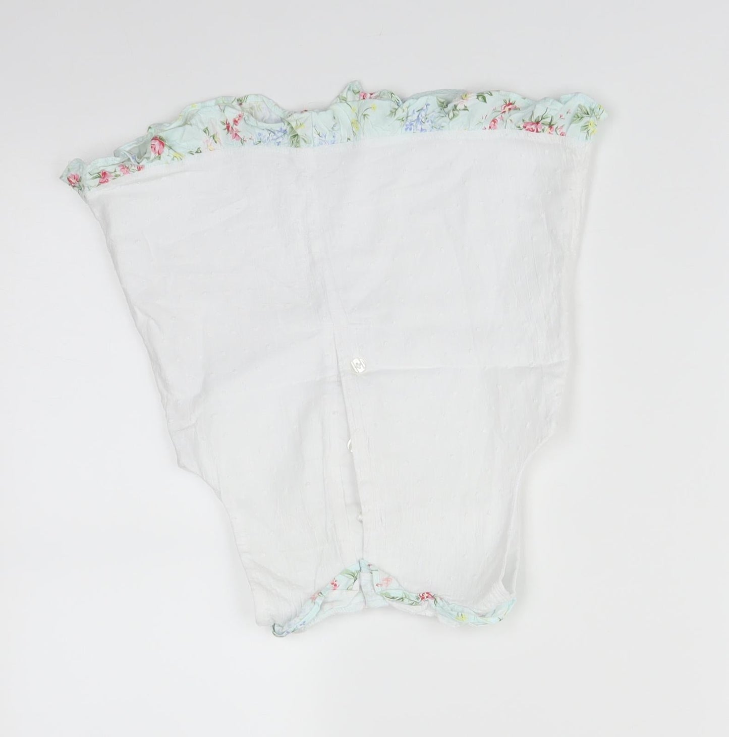 Mini Club Girls White Floral  Basic T-Shirt Size 4-5 Years